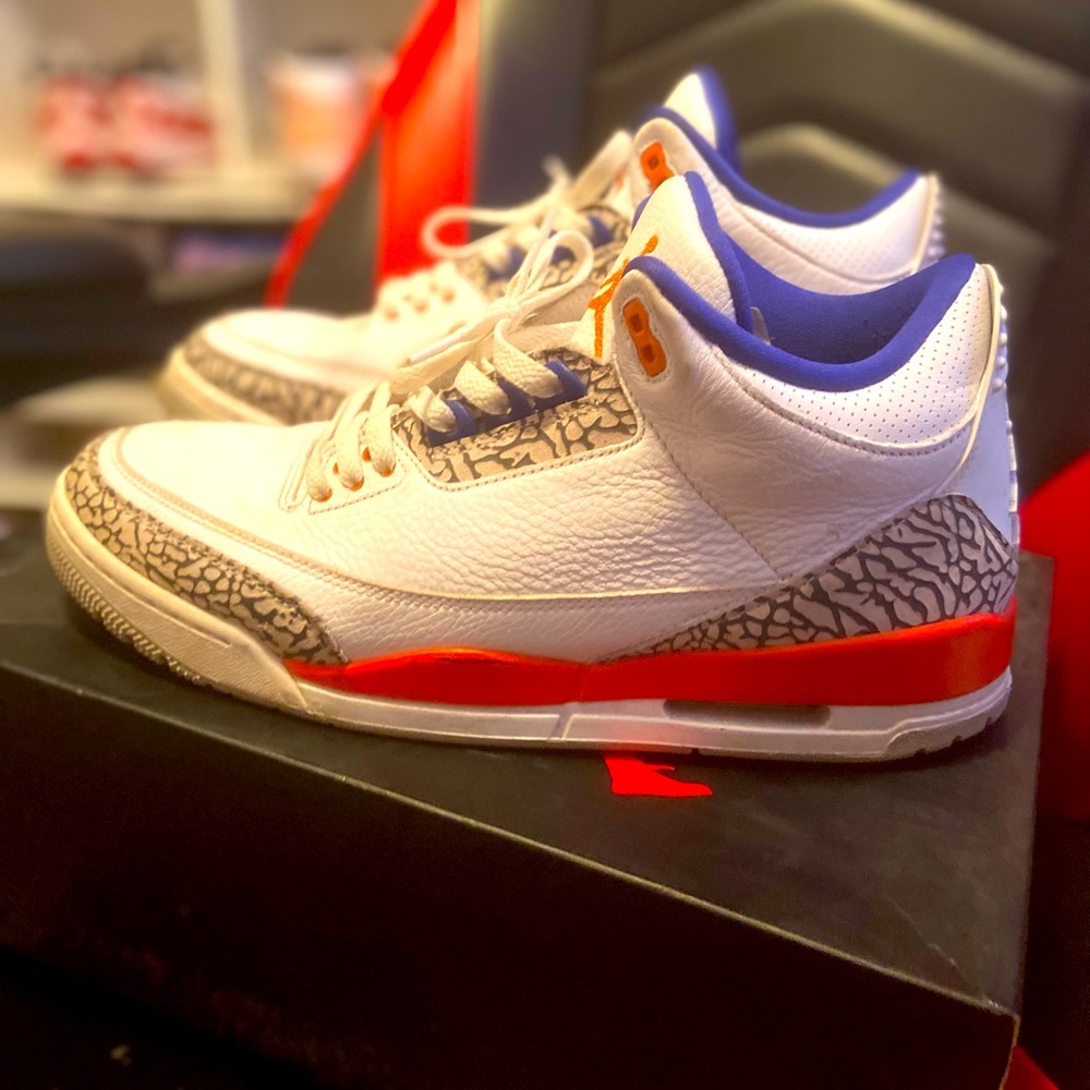 Jordan 3 knicks decent condition